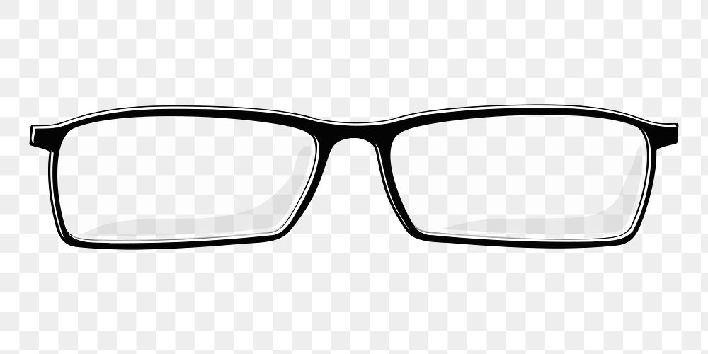 PNG Eyeglasses clipart, transparent background. Free public domain CC0 image.