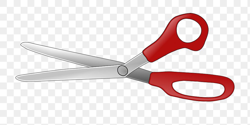 Scissors png illustration, transparent background. Free public domain CC0 image.