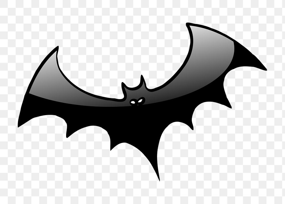 Bat png illustration, transparent background. Free public domain CC0 image.