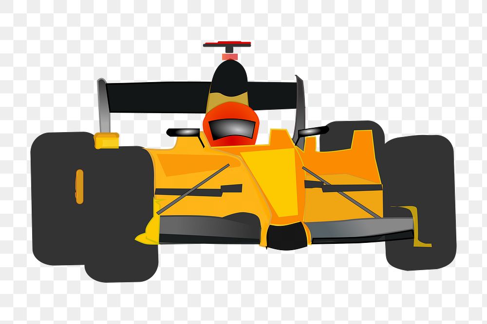 Racing car png illustration, transparent background. Free public domain CC0 image.