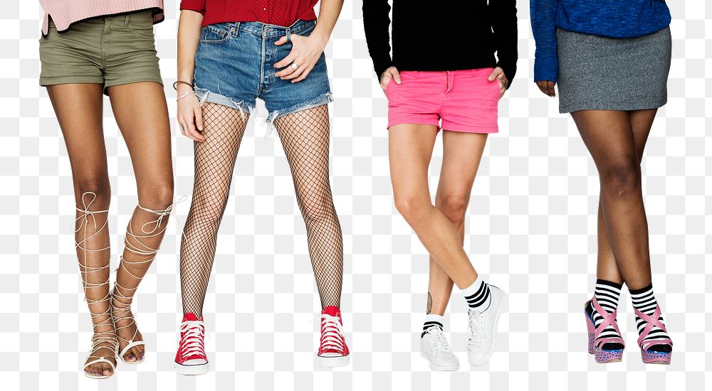 Woman's legs png element, transparent background