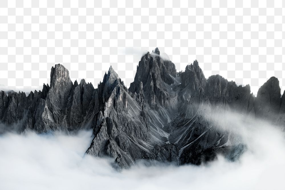 PNG Rock mountains border, transparent background