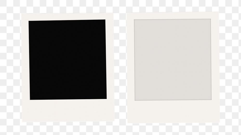 PNG Instant photo frames transparent background