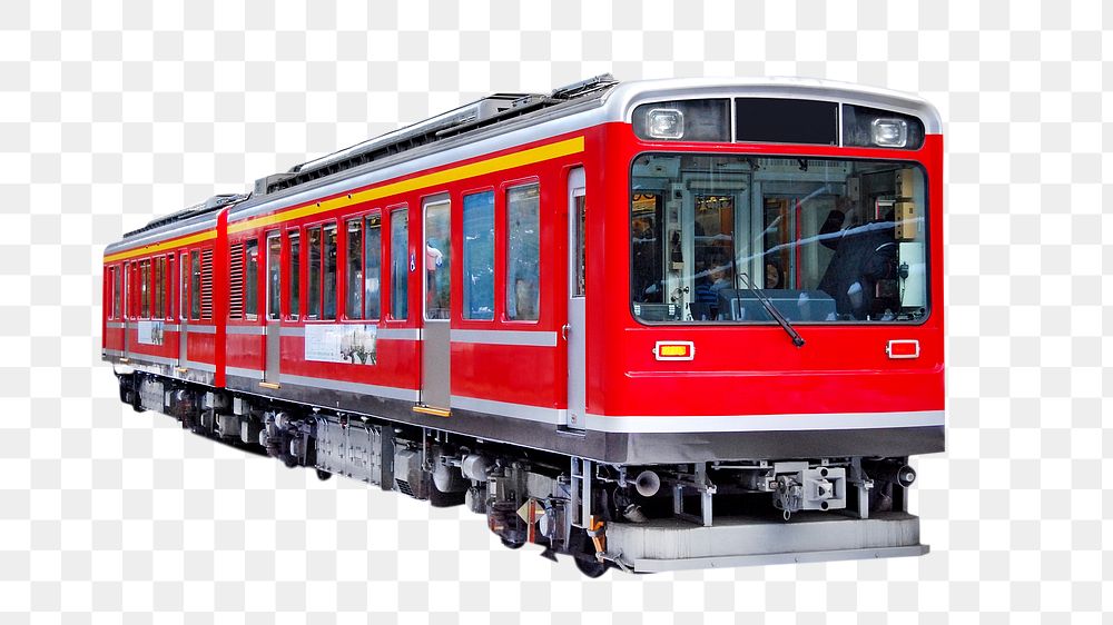 Png Japanese train, isolated image, transparent background
