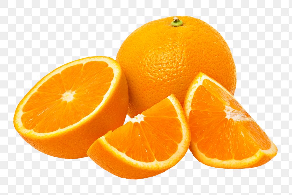 Orange fruit png, transparent background