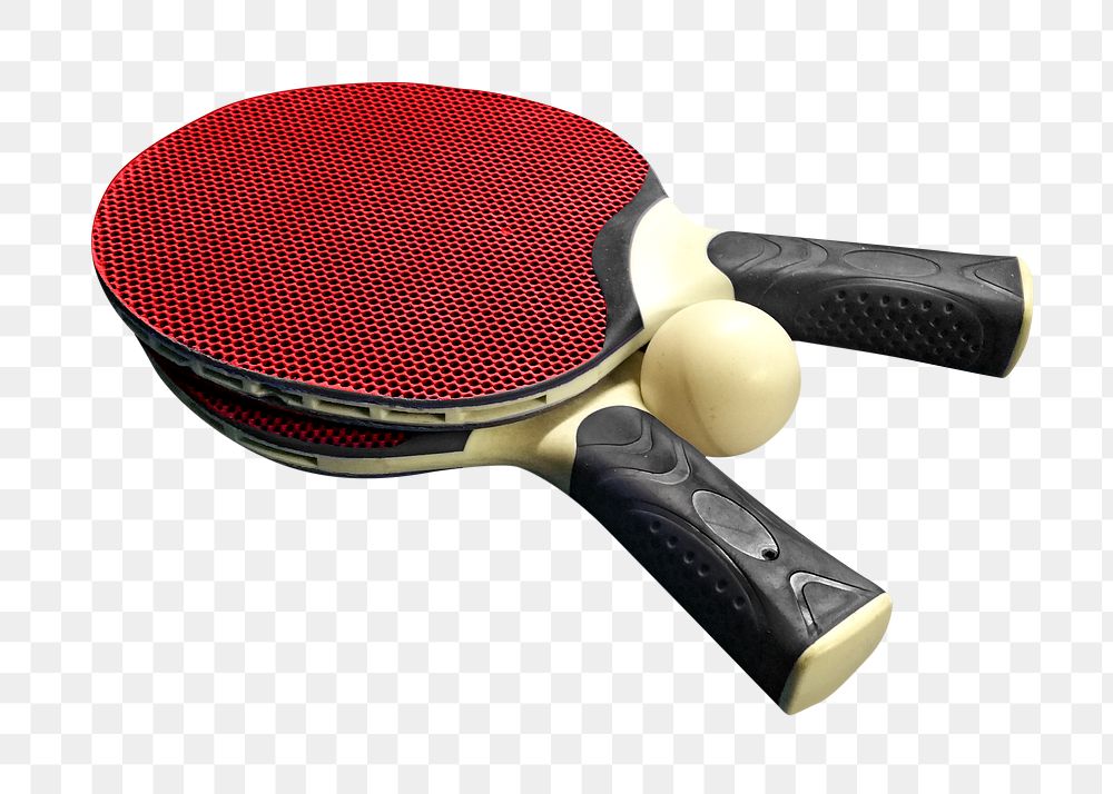 Png table tennis paddle, isolated image, transparent background