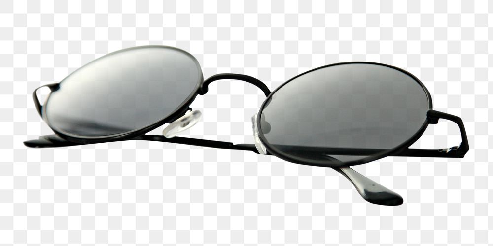 Png black sunglasses, isolated image, transparent background
