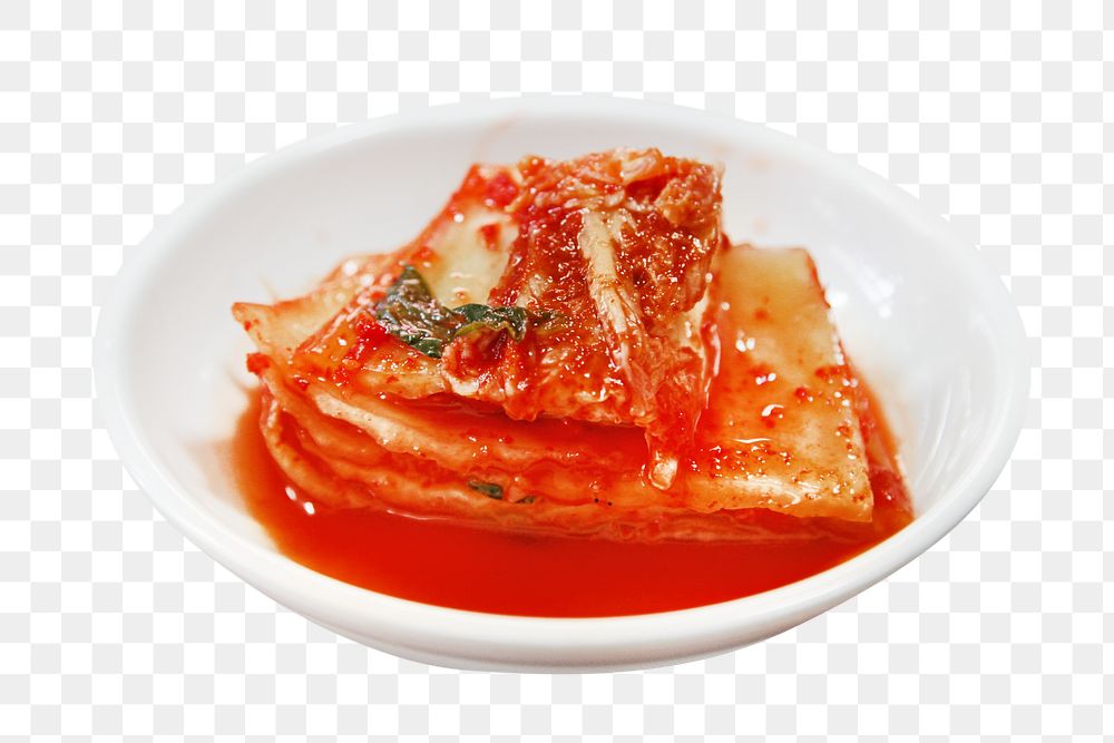 Kimchi png collage element, transparent background