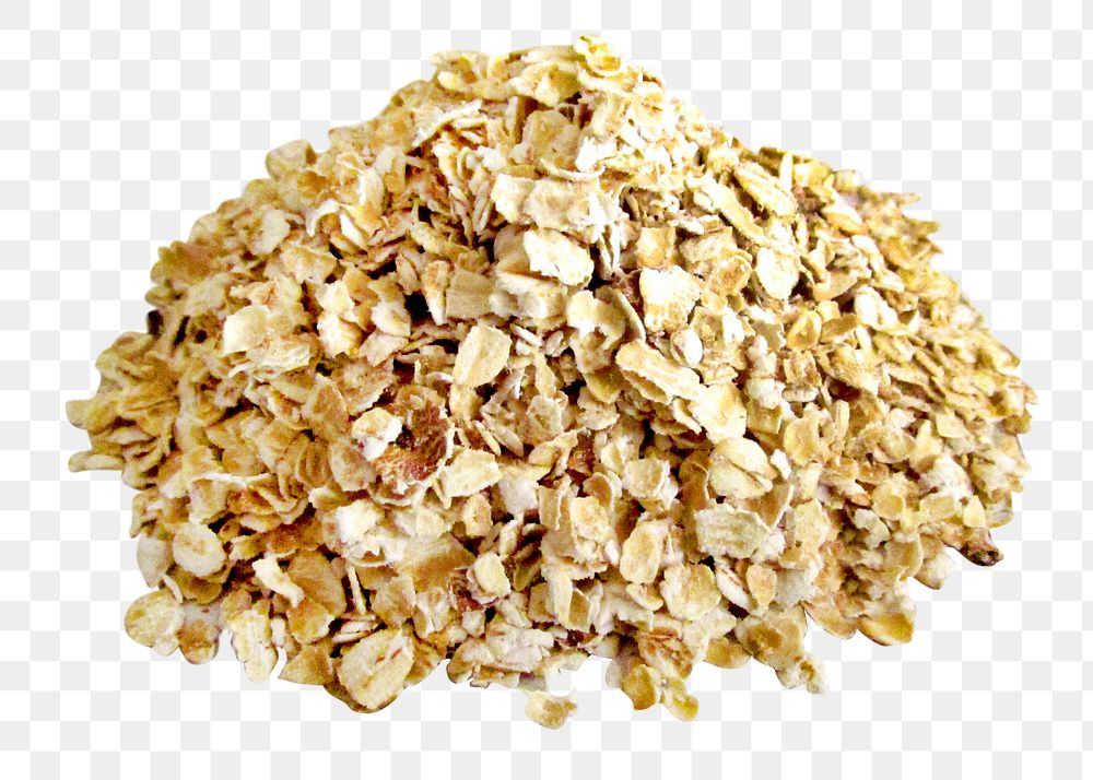 Organic oat grain png, transparent background