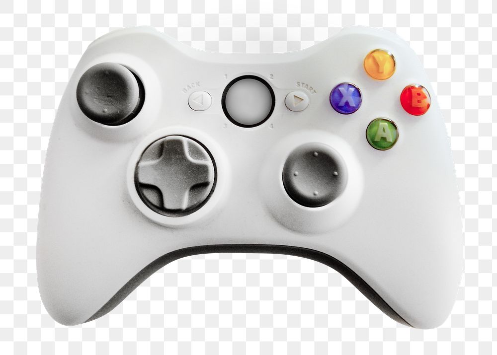 Png video game controller, isolated object, transparent background