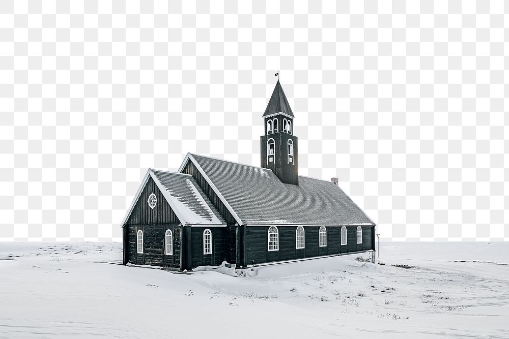 PNG Old wooden church border, transparent background
