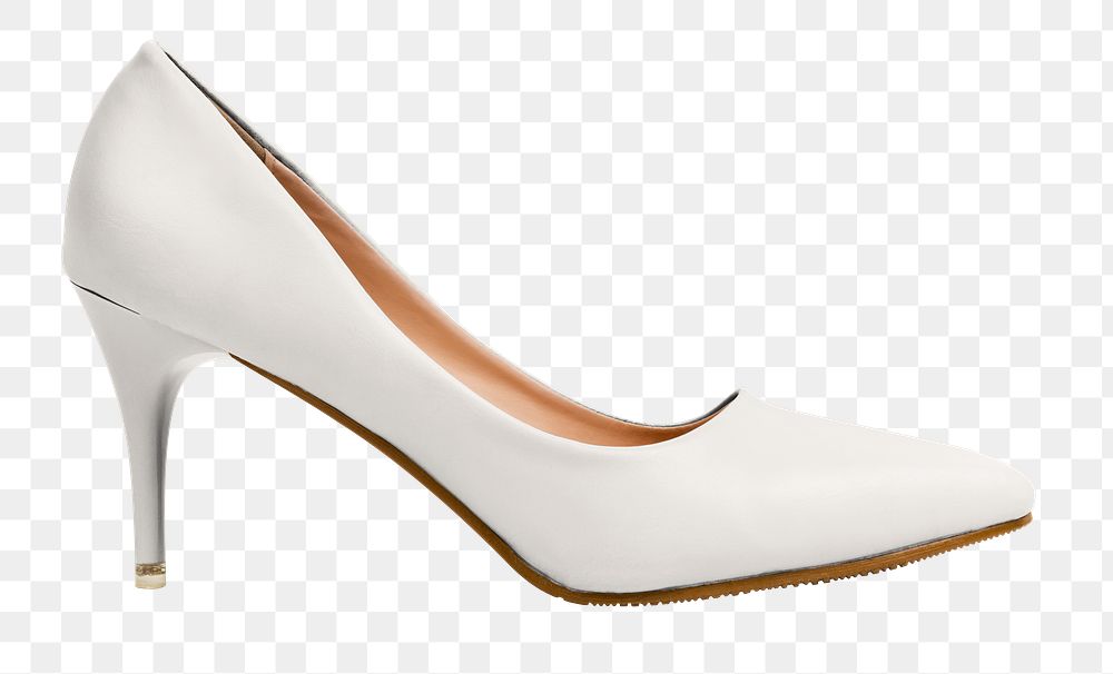 White high heel png transparent background
