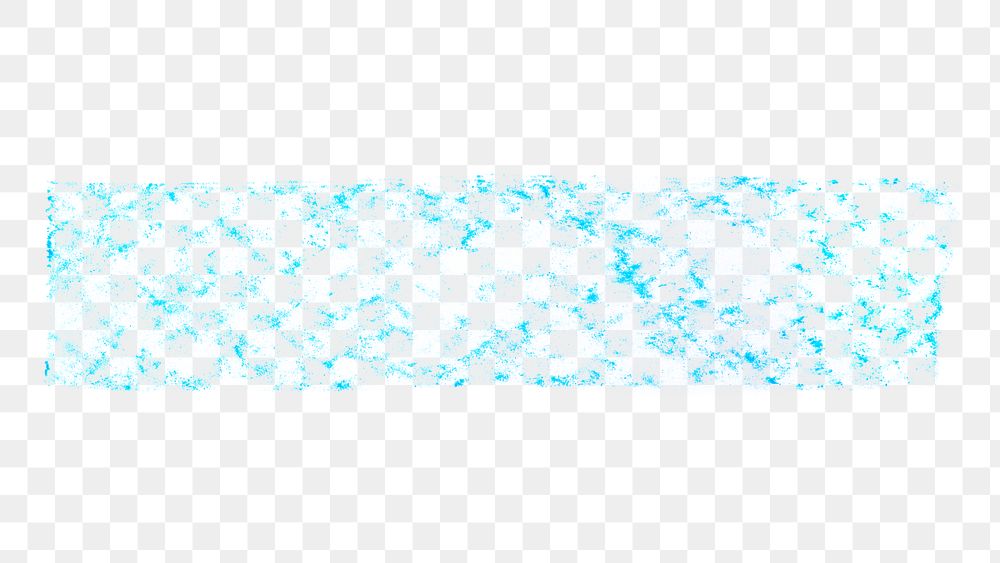 Blue brush stroke png collage element, transparent background