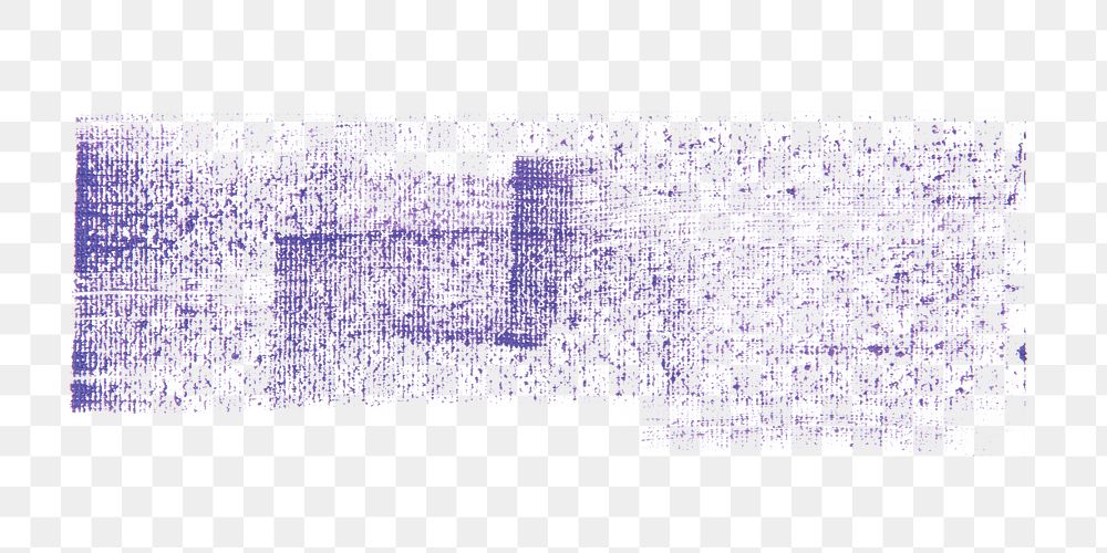 Purple brush stroke png collage element, transparent background