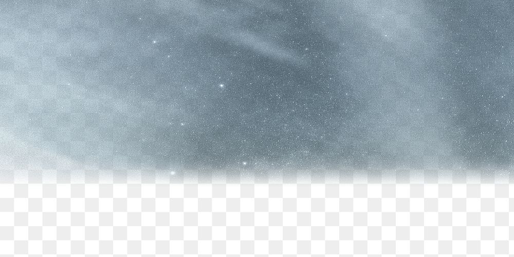 PNG Night sky border collage element, transparent background