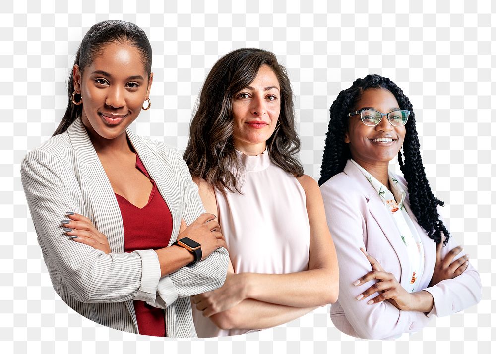 Successful business women png, transparent background