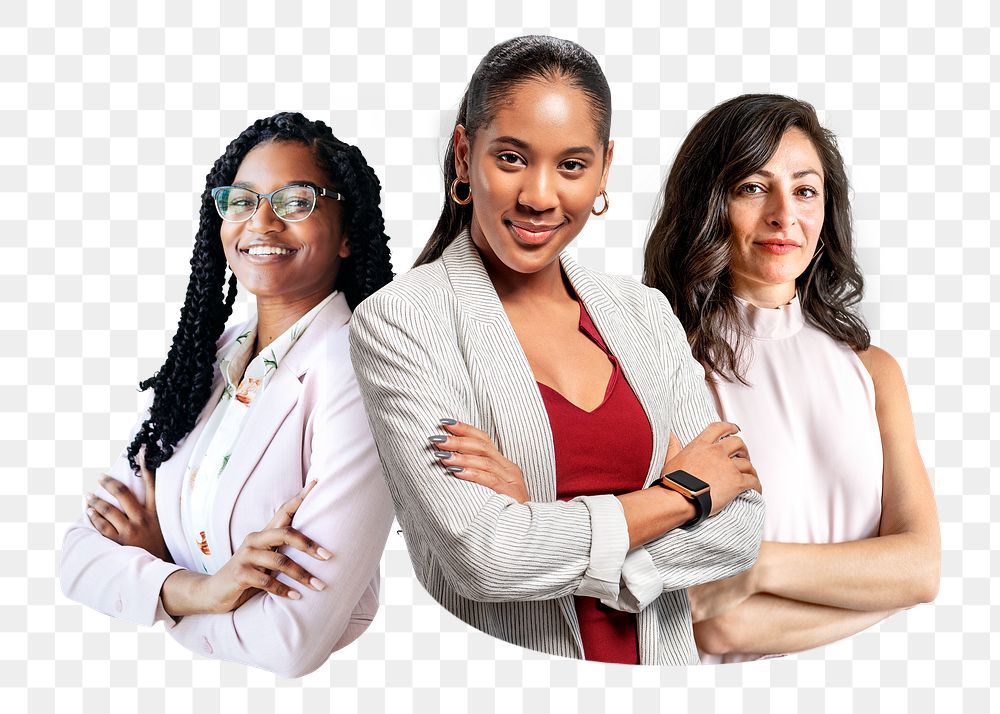 Successful business women png, transparent background