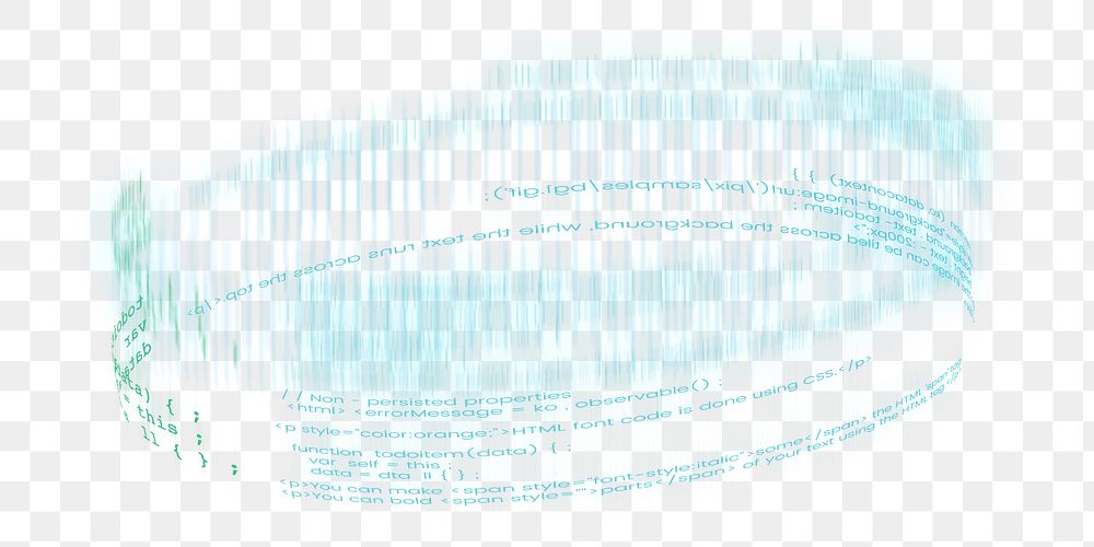 Futuristic code png element, digital remix, transparent background