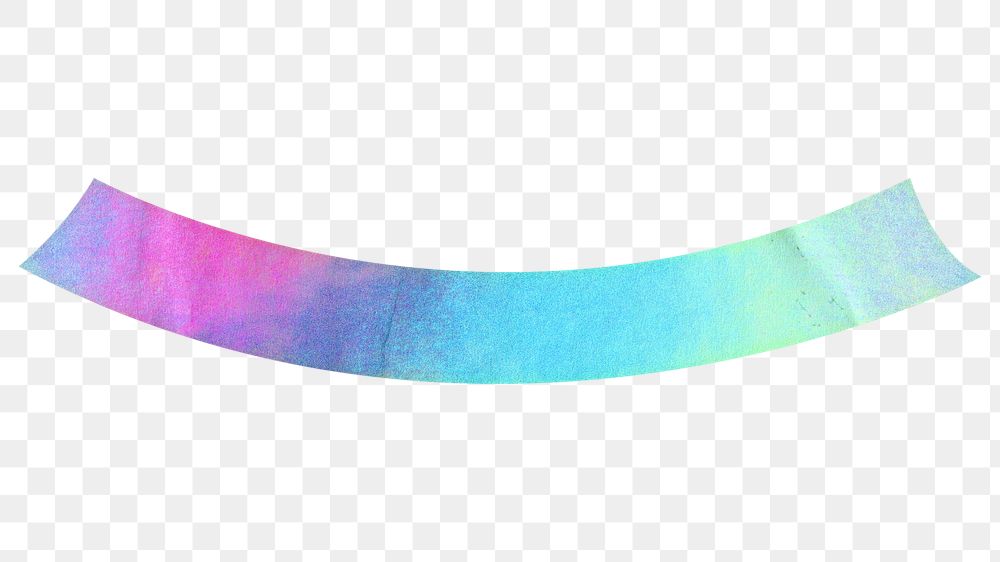 Gradient paper banner png, transparent background