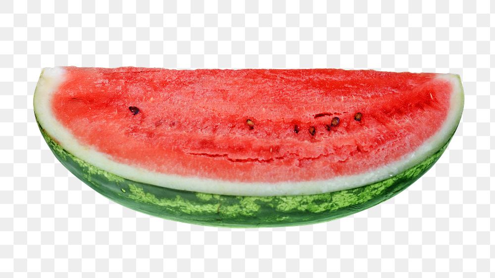 Watermelon slice png, transparent background