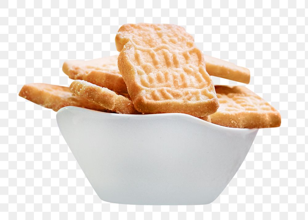 Biscuit png collage element on transparent background