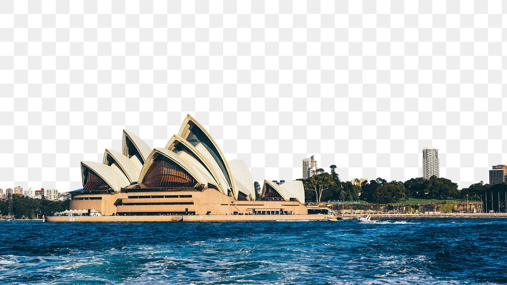 PNG Sydney Opera House border, transparent background