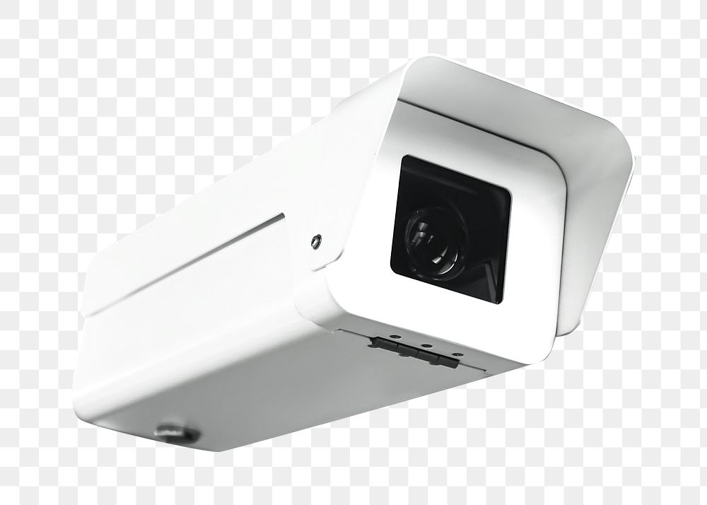 Surveillance camera png, transparent background
