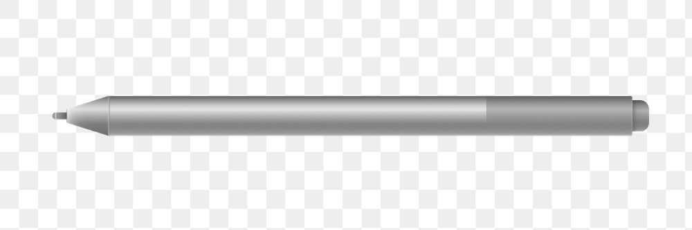Gray stylus png digital device, transparent background