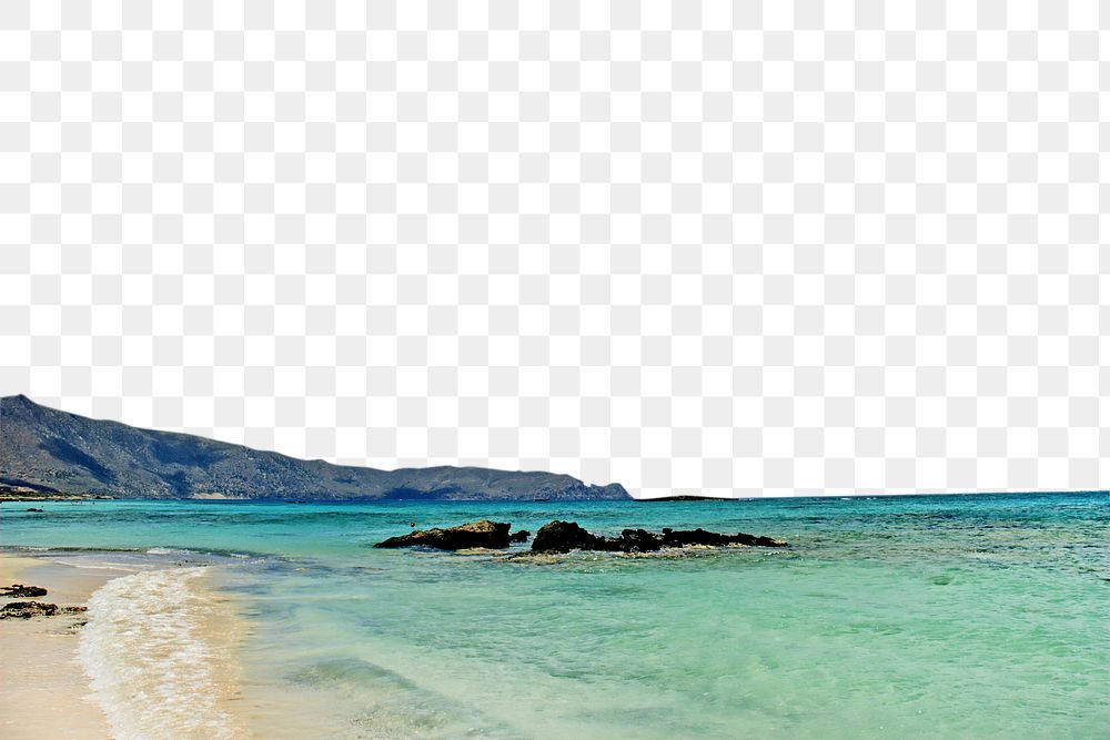 PNG Greece island,  travel border, transparent background