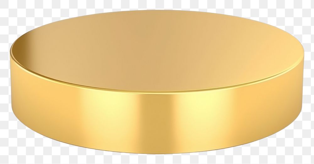 PNG  Circle gold podium  simplicity dishware. AI generated Image by rawpixel.