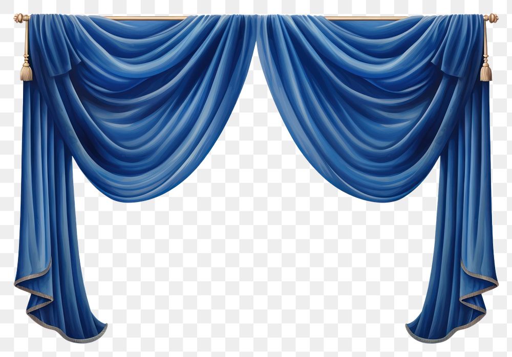 PNG Curtain blue furniture elegance