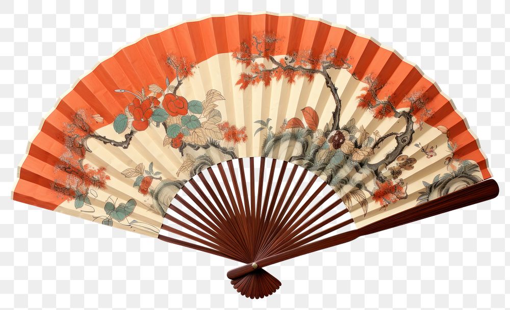 PNG Japanese original paper hand fan art invertebrate umbrella. 