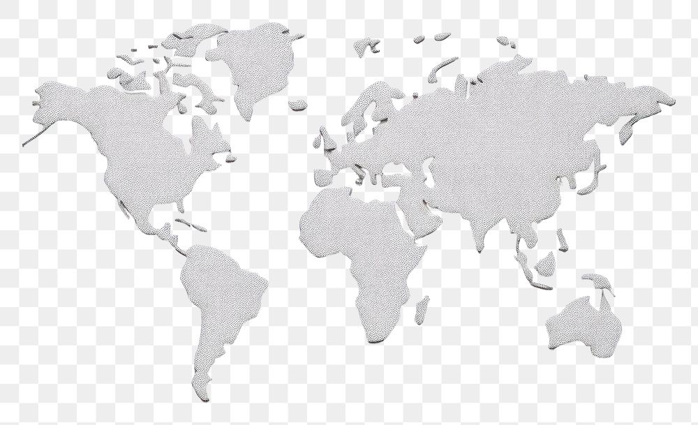 PNG  World map topography pattern drawing. AI generated Image by rawpixel.