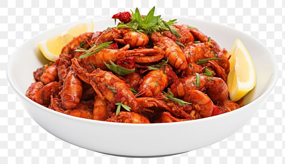 PNG Crawfish dish seafood shrimp. AI generated Image by rawpixel.