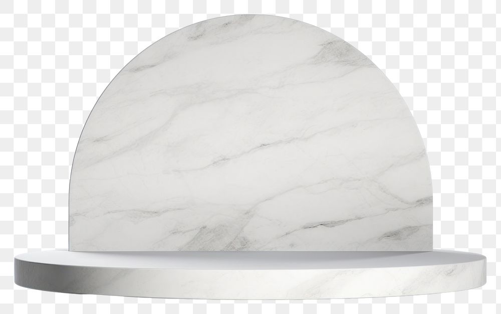 PNG  Circle marble podium stand  lighting dishware. 