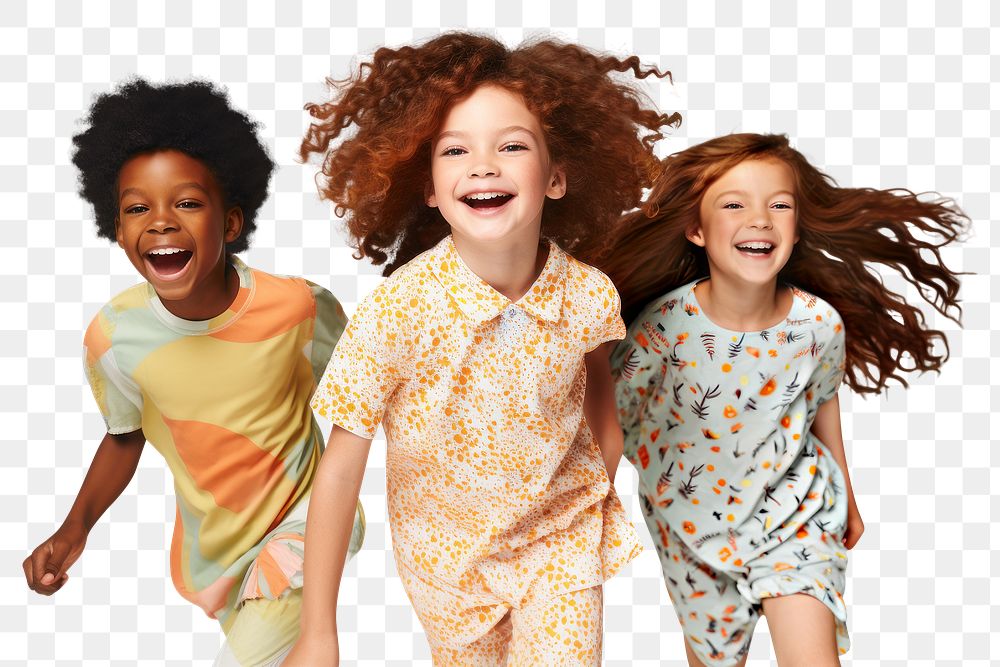 PNG Cheerful laughing fashion child
