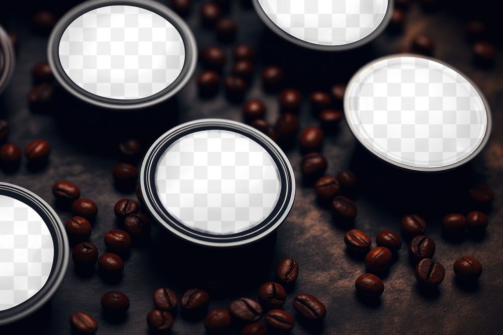 Coffee capsule png mockup, transparent design