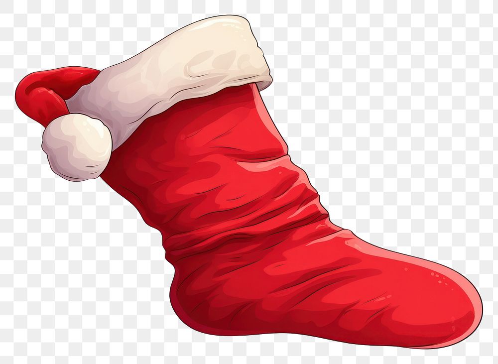 PNG Christmas footwear clothing stocking. AI generated Image by rawpixel.