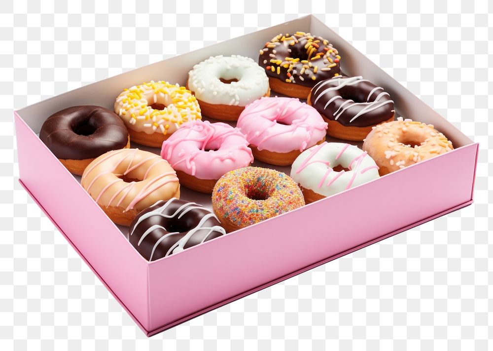 PNG Donut dessert food cake. AI generated Image by rawpixel.