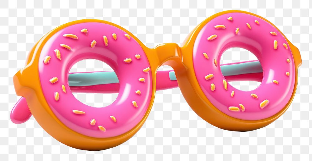 PNG A donut sunglasses white background confectionery moustache. AI generated Image by rawpixel.