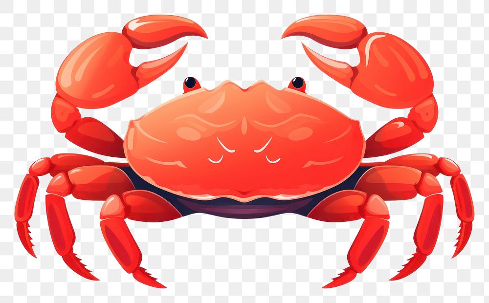 PNG A crab seafood animal white background. AI generated Image by rawpixel.