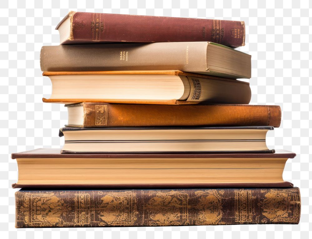 PNG Book stack publication library white background