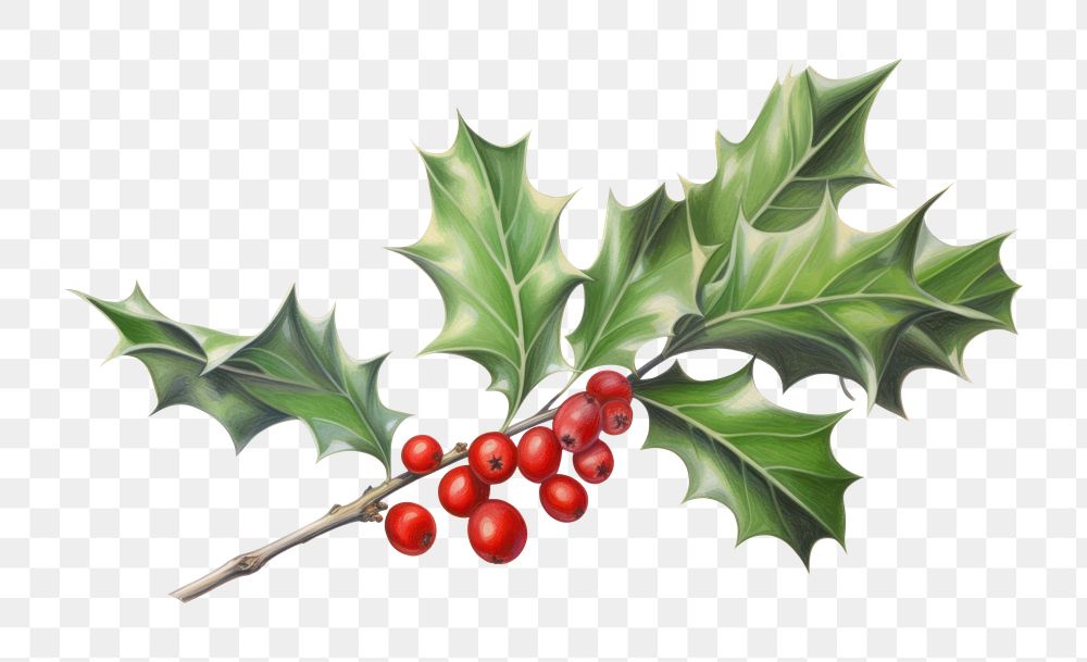 PNG Holly plant leaf tree