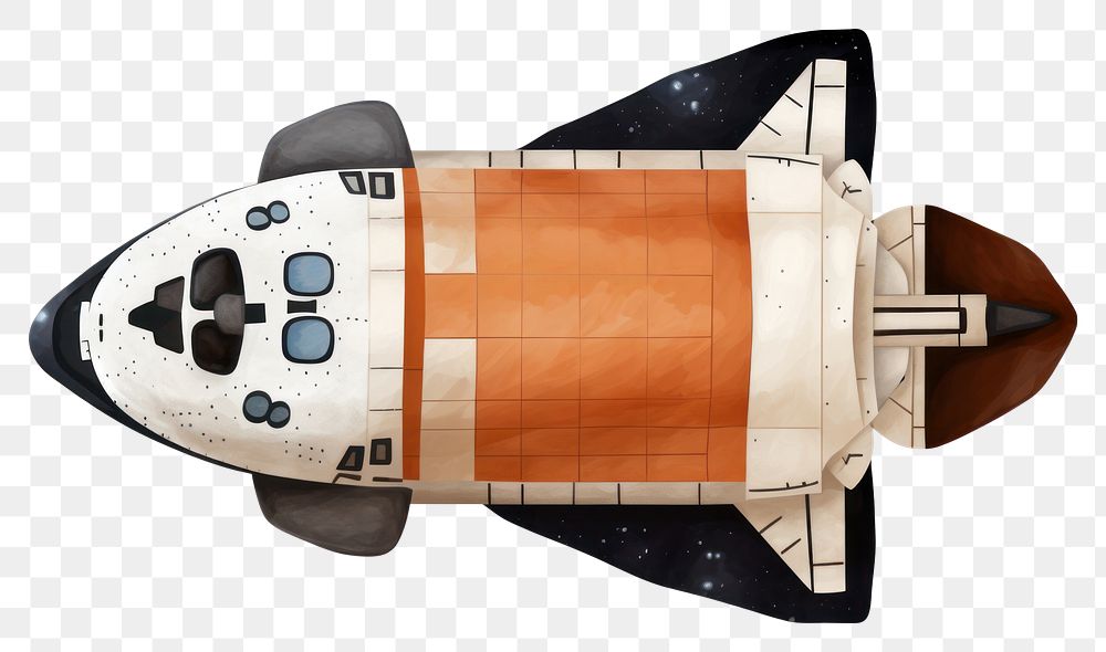 PNG Space shuttle aircraft vehicle transportation. AI generated Image by rawpixel.
