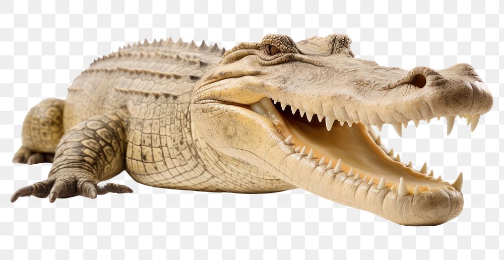 PNG Caiman dinosaur reptile animal. AI generated Image by rawpixel.