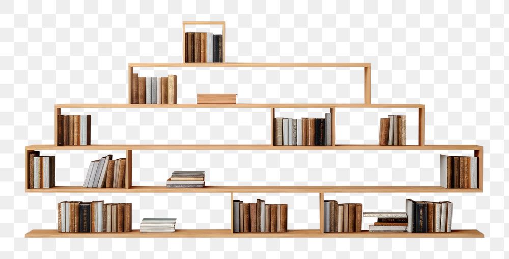 PNG Abstract bookshelf