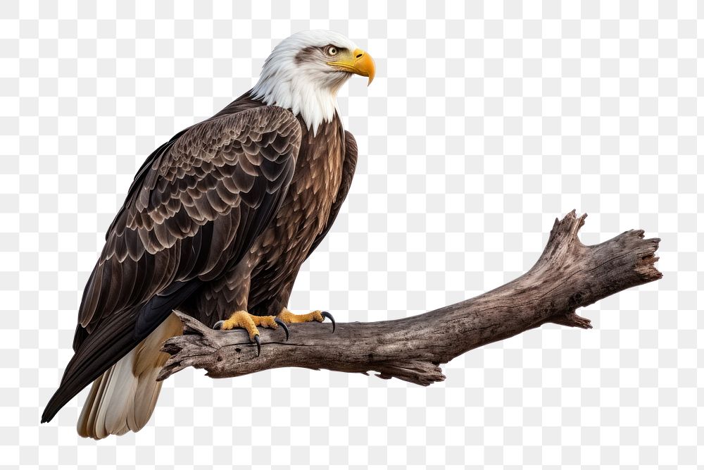 PNG Animal nature branch eagle. AI generated Image by rawpixel.