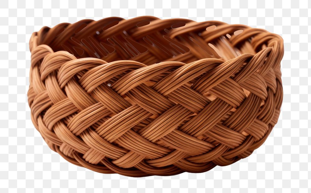 PNG  Woven basket  container bangle. AI generated Image by rawpixel.