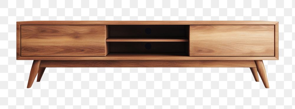 PNG  Tv cabinet sideboard furniture wood. AI generated Image by rawpixel.