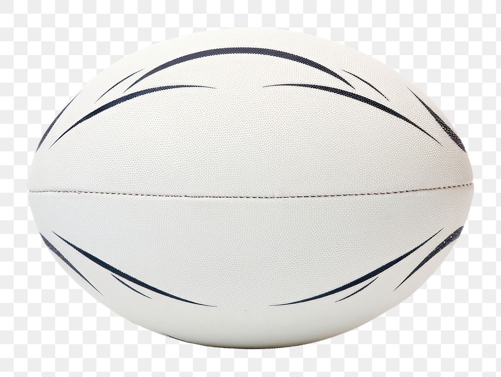 PNG White Rugby Ball ball sports rugby. 